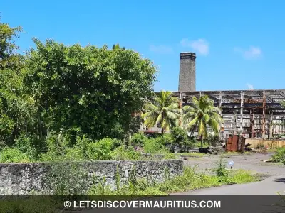 Beau Champ sugar mill chimney Mauritius image