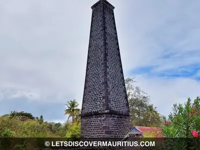 Beau Rivage sugar mill chimney Mauritius image