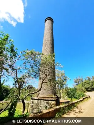 Beau Vallon sugar mill chimney Mauritius image