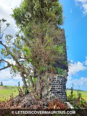 Bonne Source sugar mill chimney Mauritius image