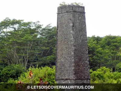 Chamarel sugar mill chimney Mauritius image