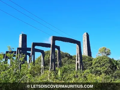 Deux Bras sugar mill chimney Mauritius image