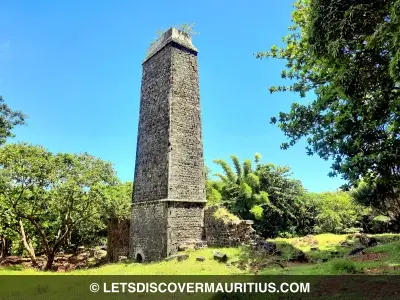 Fréderica sugar mill chimney Mauritius image