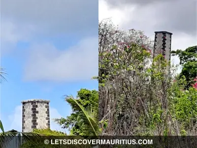 Grand-Baie sugar mill chimney Mauritius image