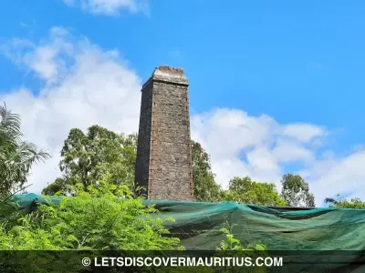 Gros Cailloux sugar mill chimney Mauritius image