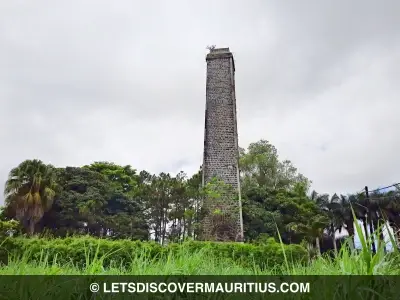 Joli Bois sugar mill chimney Mauritius image
