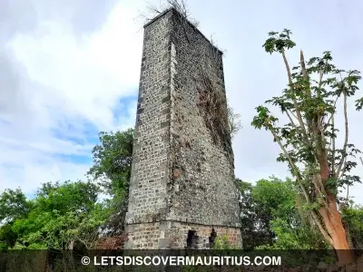 L'amitié Desjardins sugar mill chimney Mauritius image