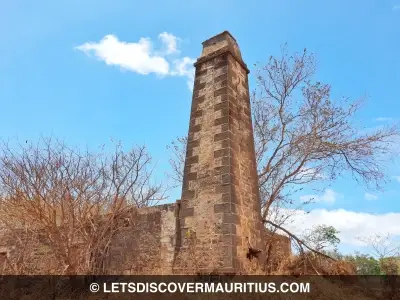 L'Amitié sugar mill chimney Mauritius image