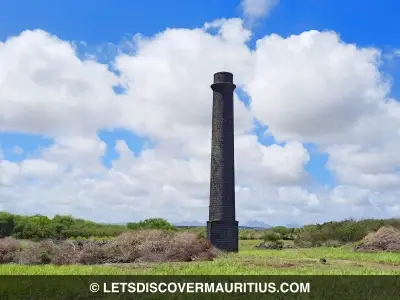 L'union Delcourt sugar mill chimney Mauritius image