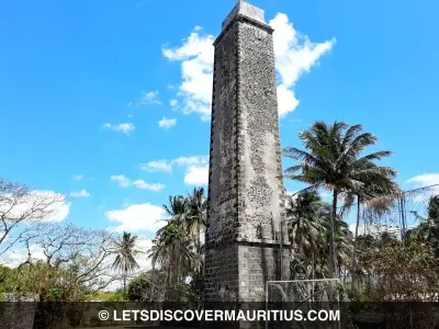 Mon Rocher sugar mill chimney Mauritius image