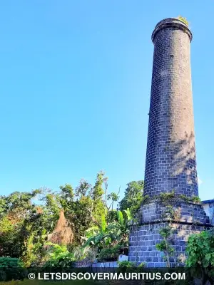 Saint Hubert sugar mill chimney Mauritius image