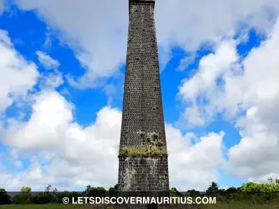 Sans Souci sugar mill chimney Mauritius image