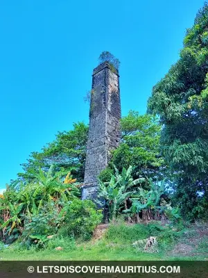 Surinam sugar mill chimney Mauritius image