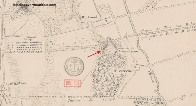 Bassin merven old map