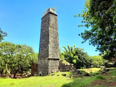 Sugar Mills' Chimneys In Mauritius image