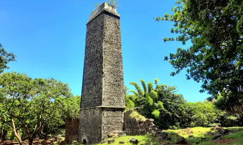 Sugar Mills' Chimneys In Mauritius