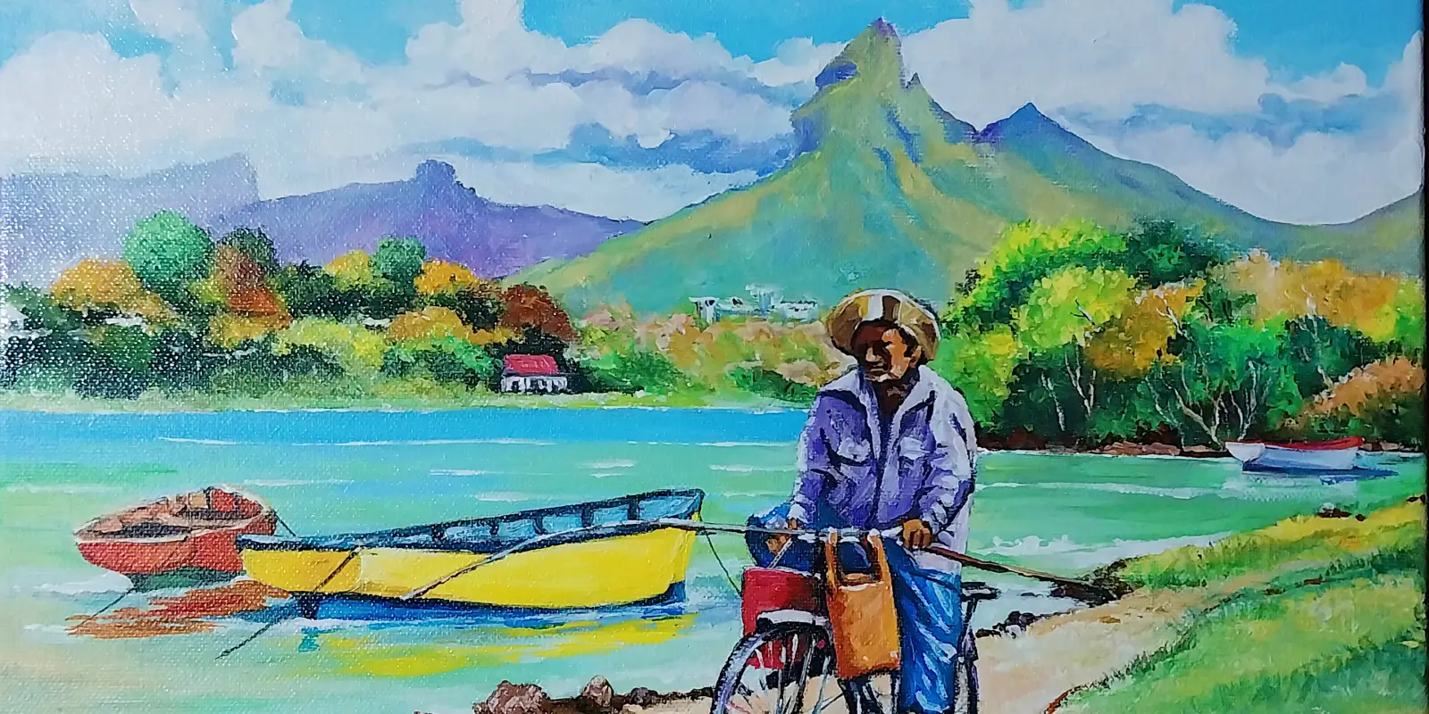 Ashley Juggoo painting historical landscapes